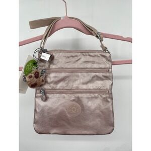 NWT Kipling KEIKO Small Crossbody Bag‎ - Quartz Metallic